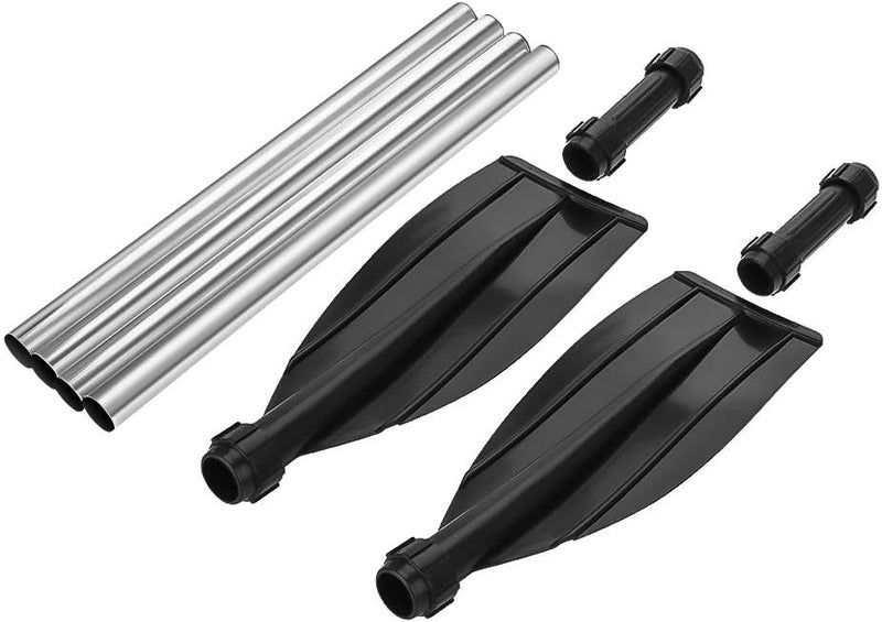 ZERONE 2pcs Oars for Row Boat Aluminium Alloy Boat Oars with Oar Locks Detachable Kayak Paddles Lightweight Ribbed Blade Kayak Paddles Boat Oars - Image 5